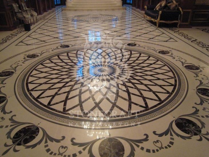 Waterjet Medallion Tile