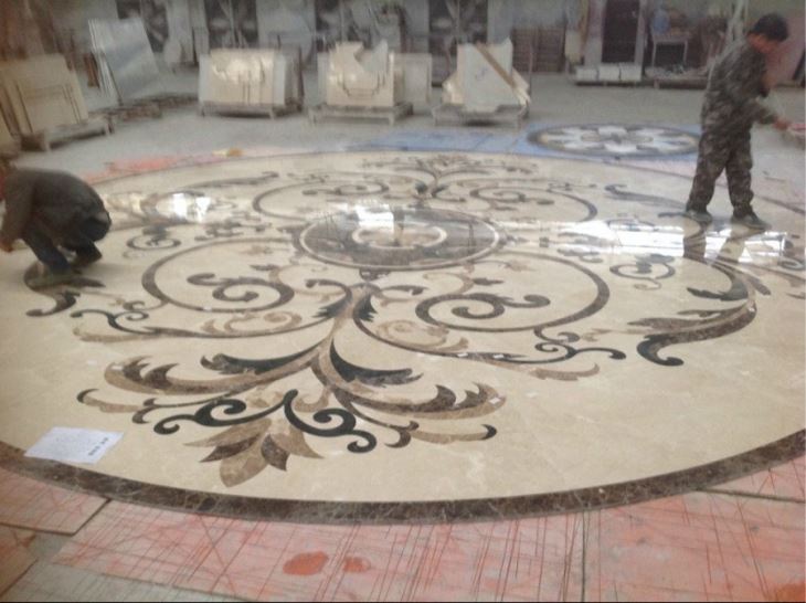 Waterjet Medallion Tile