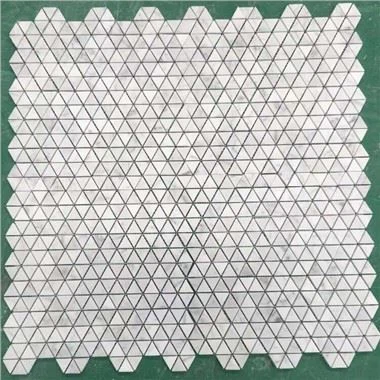 Rajoles de mosaic de marbre blanc